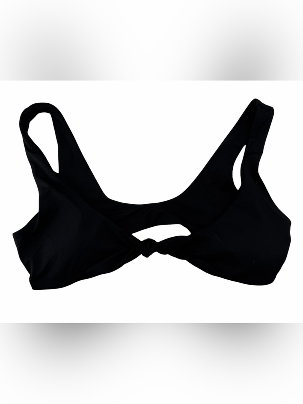 Dippin Daisys Black Knot-Front Swim Top Size XS